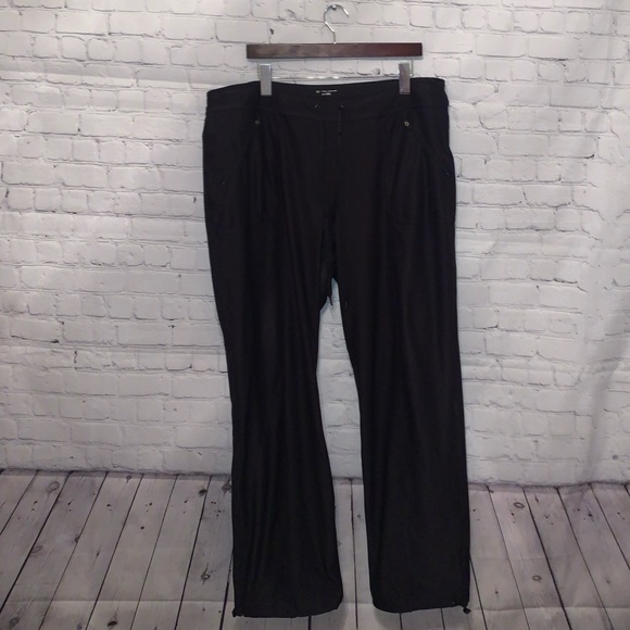 tek gear Pants - Tek Gear Drytek Black Zipper Pants size XL